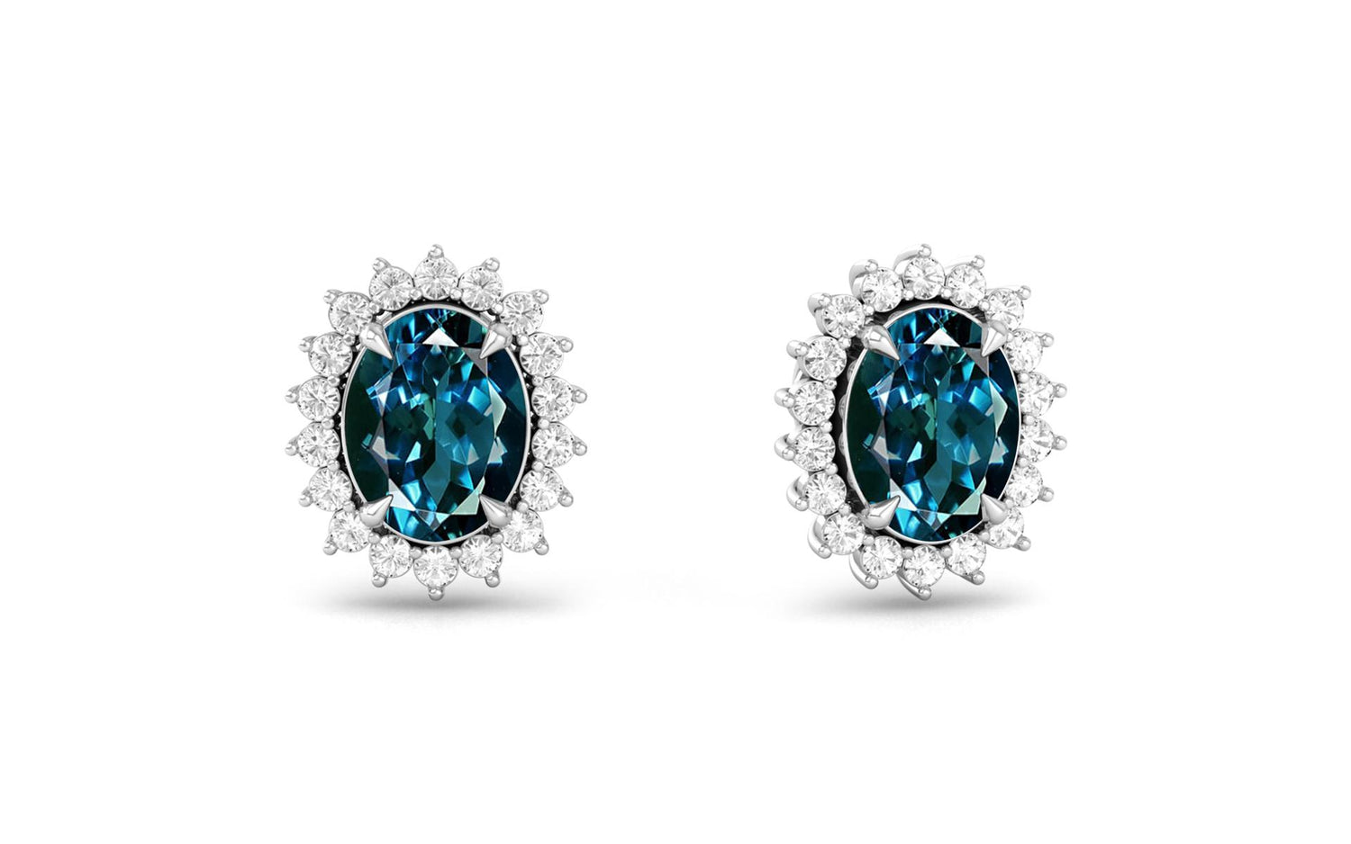 Blue Topaz Earrings