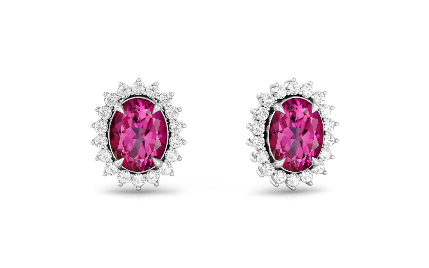 Pink Topaz Earrings