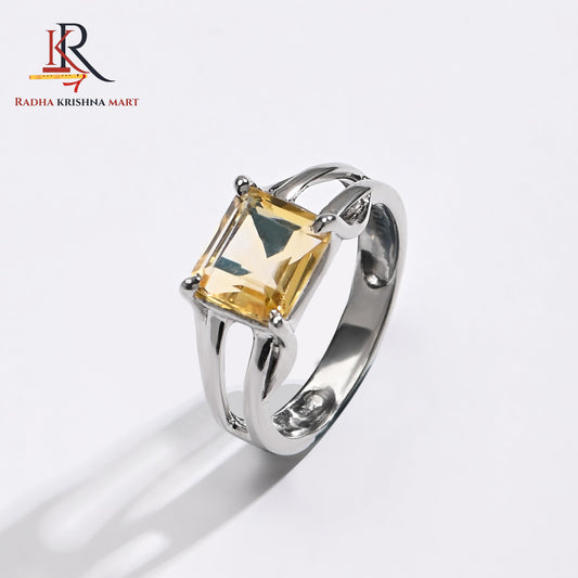 Citrine Ring - 925 Silver