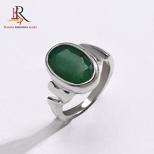 Emerlad (Panna) Gemstone Ring in 925 Silver