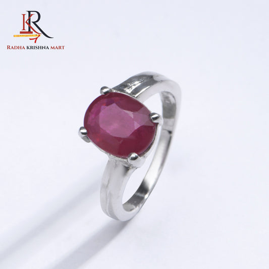 Ruby (Manik) Ring - 925 Silver