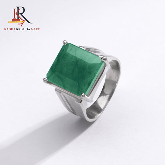 Emerlad (Panna) Gemstone Ring in 925 Silver