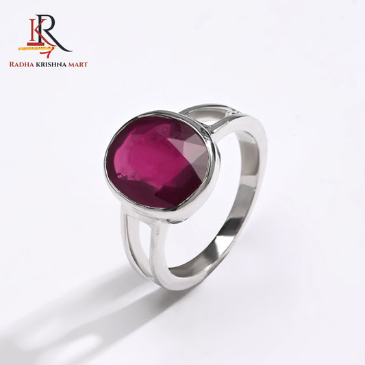Ruby (Manik) Ring - 925 Silver
