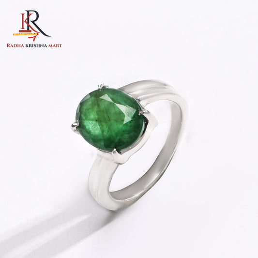 Emerlad (Panna) Gemstone Ring in 925 Silver