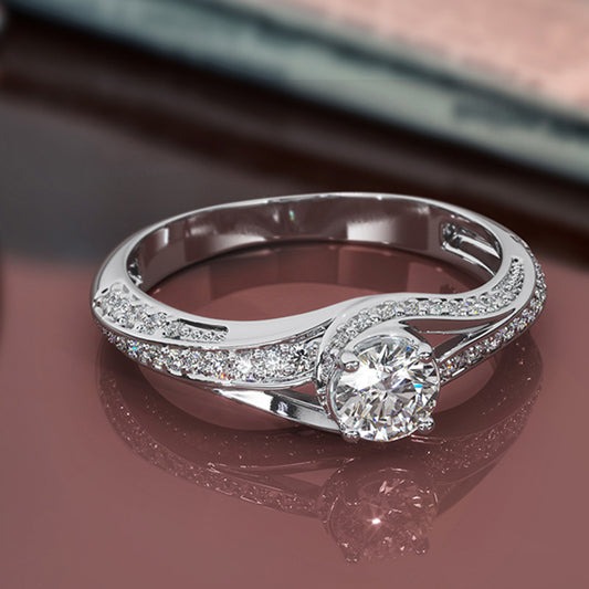 Amy Twine Solitaire Ring