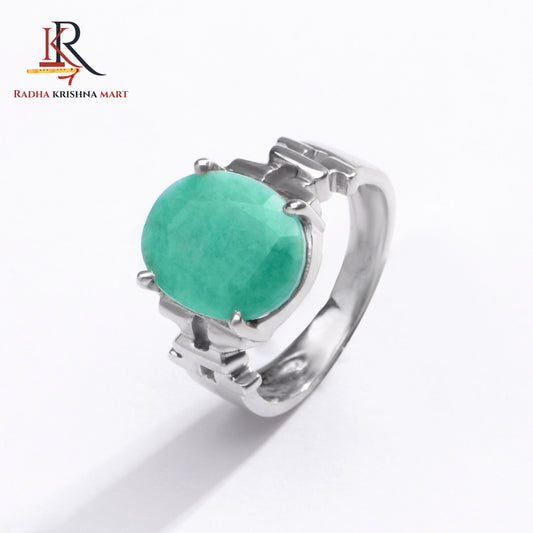 Emerlad (Panna) Gemstone Ring in 925 Silver