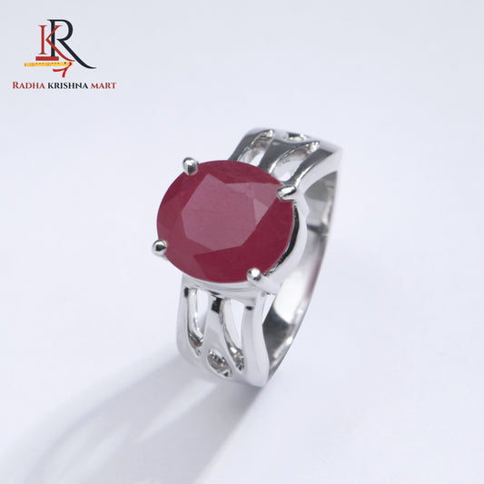 Ruby (Manik) Ring - 925 Silver