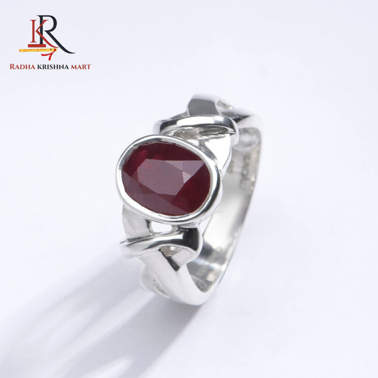 Ruby (Manik) Ring - 925 Silver
