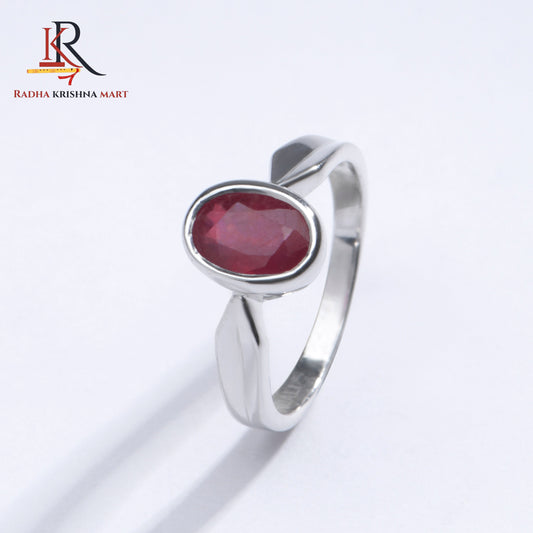 Ruby (Manik) Ring - 925 Silver
