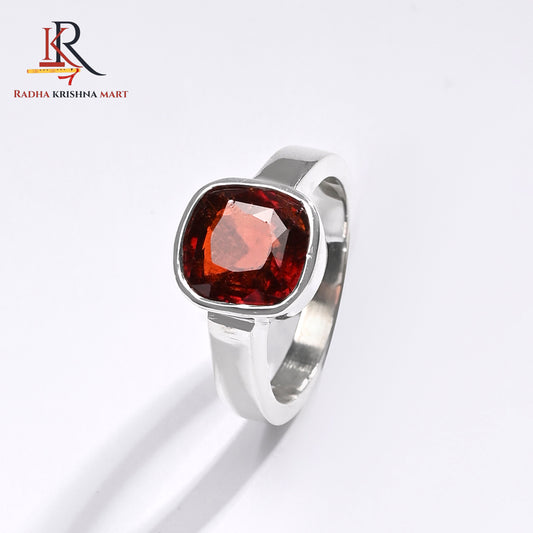 Garnet (Gomed) Ring - 925 Silver