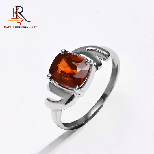 Garnet (Gomed) Ring - 925 Silver