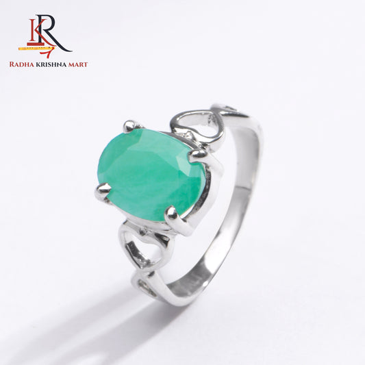 Emerlad (Panna) Gemstone Ring in 925 Silver
