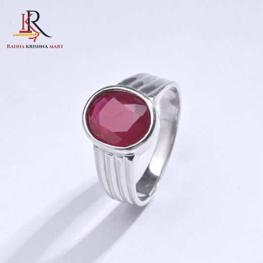 Ruby (Manik) Ring - 925 Silver
