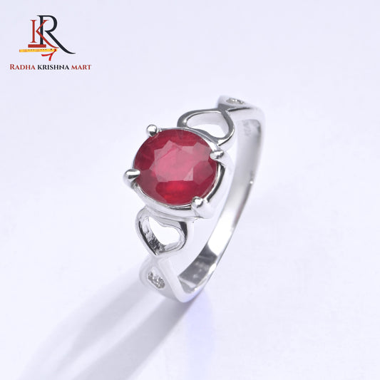 Ruby (Manik) Ring - 925 Silver