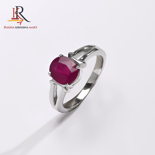 Ruby (Manik) Ring - 925 Silver