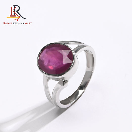 Ruby (Manik) Ring - 925 Silver