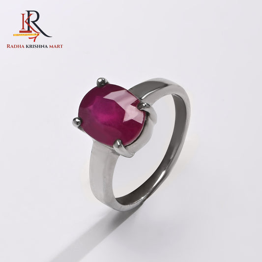 Ruby (Manik) Ring - 925 Silver