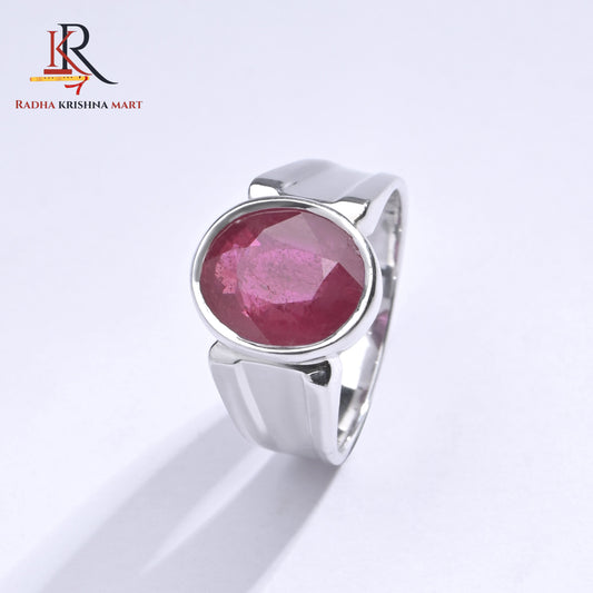 Ruby (Manik) Ring - 925 Silver