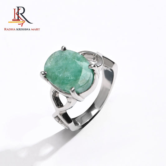 Emerlad (Panna) Gemstone Ring in 925 Silver
