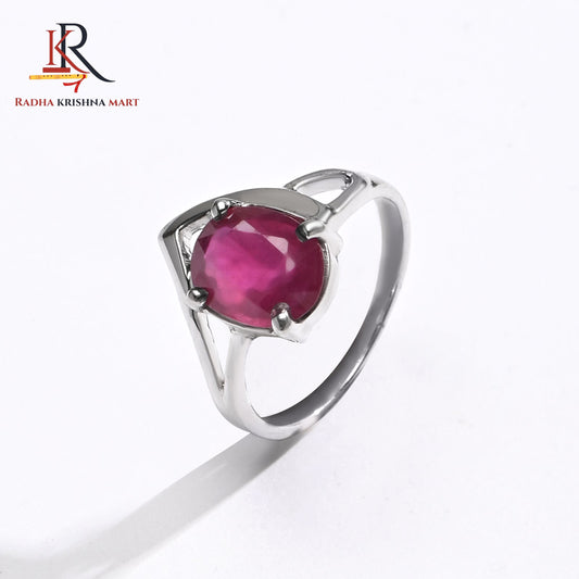Ruby (Manik) Ring - 925 Silver