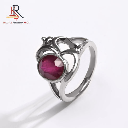 Ruby (Manik) Ring - 925 Silver