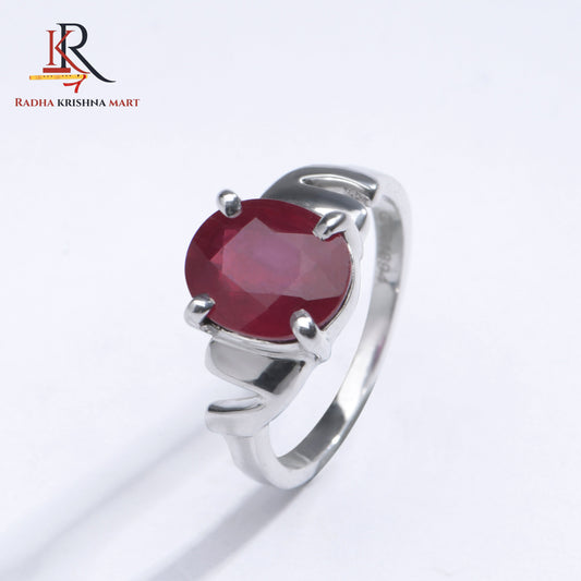 Ruby (Manik) Ring - 925 Silver