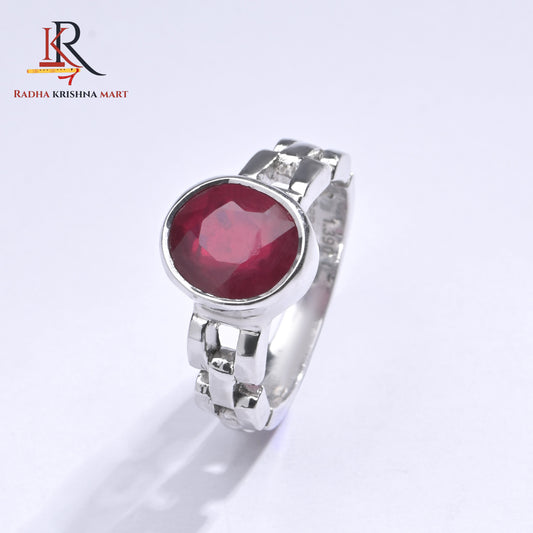 Ruby (Manik) Ring - 925 Silver