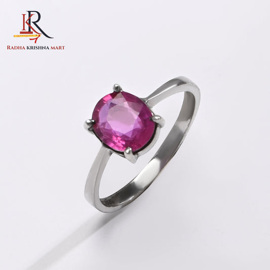Ruby (Manik) Ring - 925 Silver