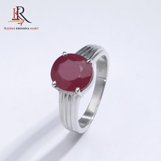 Ruby (Manik) Ring - 925 Silver