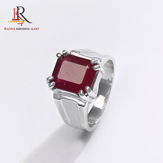 Ruby (Manik) Ring - 925 Silver
