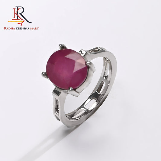 Ruby (Manik) Ring - 925 Silver