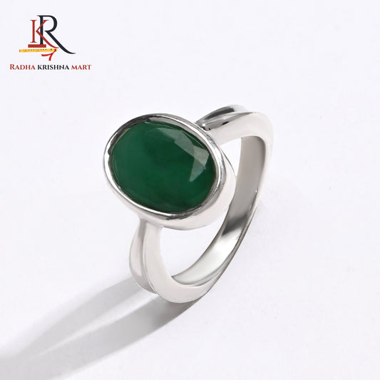 Emerlad (Panna) Gemstone Ring in 925 Silver