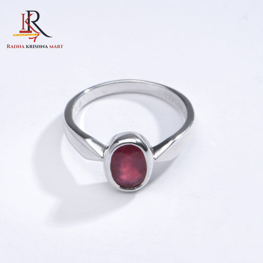 Ruby (Manik) Ring - 925 Silver