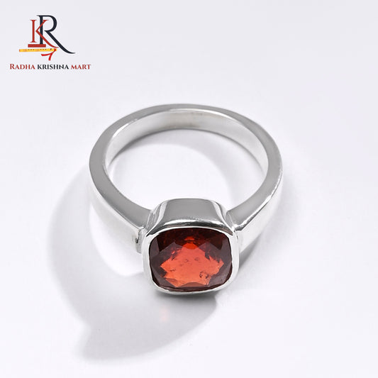Garnet (Gomed) Ring - 925 Silver