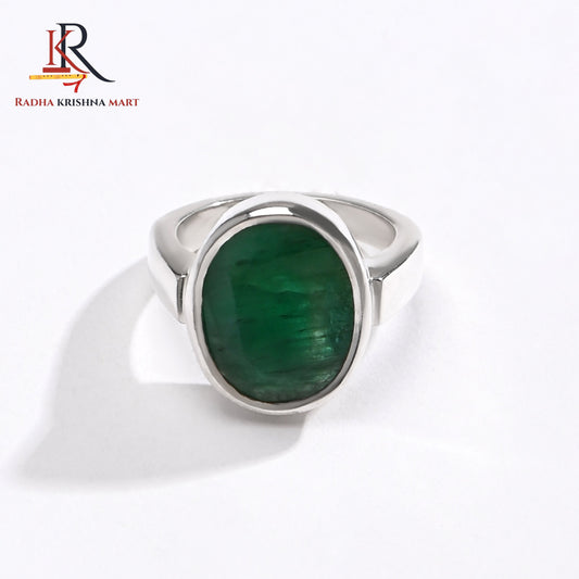 Emerlad (Panna) Gemstone Ring in 925 Silver