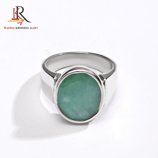 Emerlad (Panna) Gemstone Ring in 925 Silver