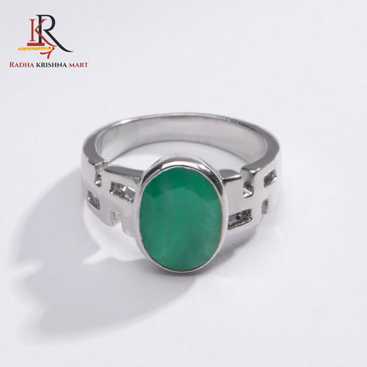 Emerlad (Panna) Gemstone Ring in 925 Silver