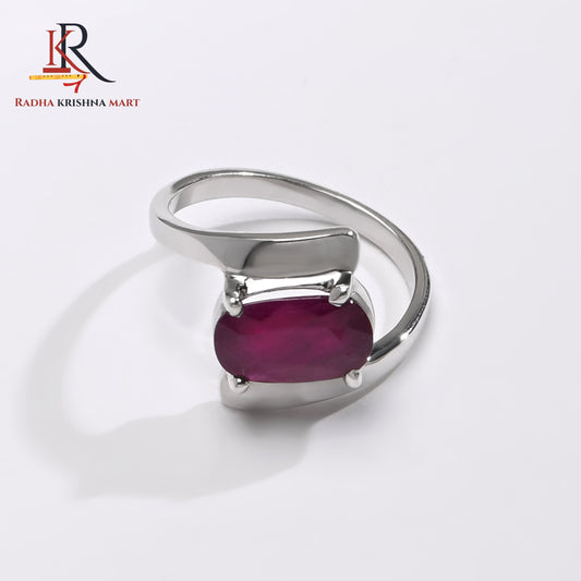Ruby (Manik) Ring - 925 Silver