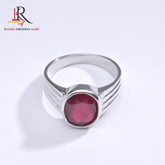 Ruby (Manik) Ring - 925 Silver