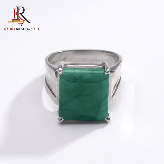 Emerlad (Panna) Gemstone Ring in 925 Silver