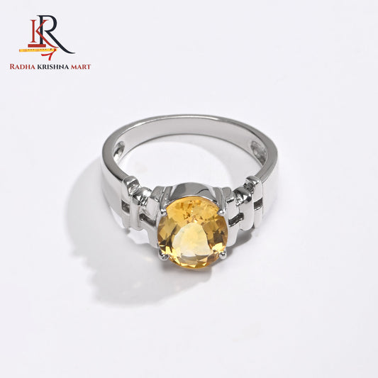 Citrine Ring - 925 Silver