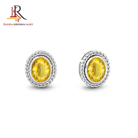 Citrine Earing - 925 Silver