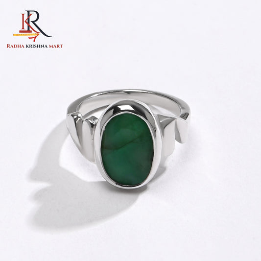 Emerlad (Panna) Gemstone Ring in 925 Silver