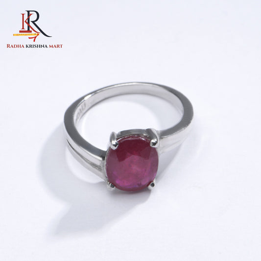 Ruby (Manik) Ring - 925 Silver