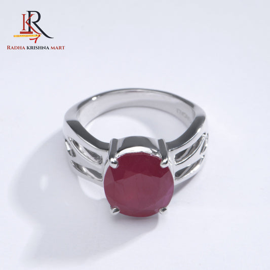 Ruby (Manik) Ring - 925 Silver