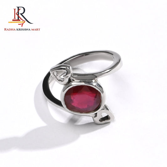 Ruby (Manik) Ring - 925 Silver