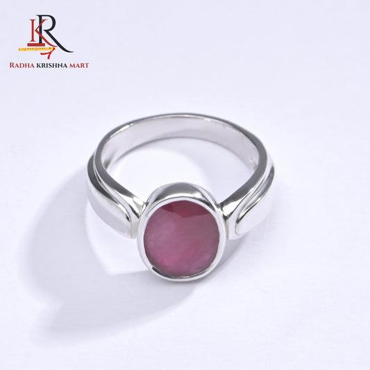 Ruby (Manik) Ring - 925 Silver
