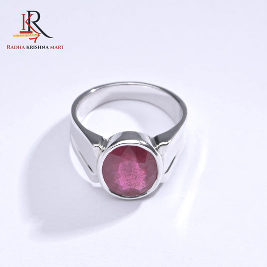 Ruby (Manik) Ring - 925 Silver