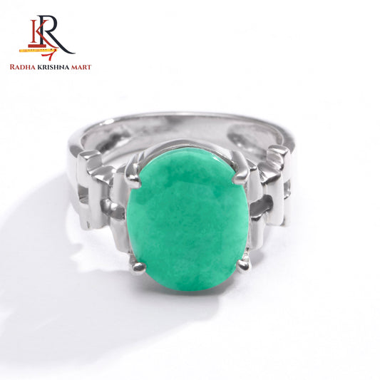 Emerlad (Panna) Gemstone Ring in 925 Silver