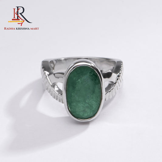 Emerlad (Panna) Gemstone Ring in 925 Silver